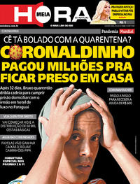 Capa do jornal Meia Hora 08/04/2020