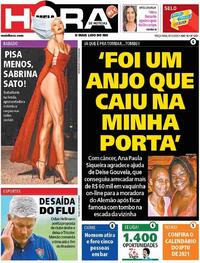 Capa do jornal Meia Hora 08/12/2020