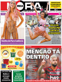 Capa do jornal Meia Hora 09/02/2020