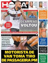 Capa do jornal Meia Hora 10/09/2020