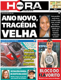 Capa do jornal Meia Hora 11/01/2020