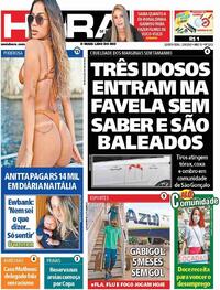 Capa do jornal Meia Hora 12/08/2020