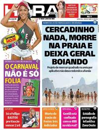 Capa do jornal Meia Hora 14/08/2020