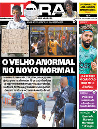 Capa do jornal Meia Hora 18/06/2020