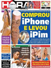 Capa do jornal Meia Hora 19/08/2020