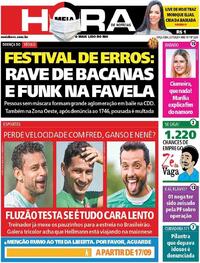 Capa do jornal Meia Hora 21/07/2020