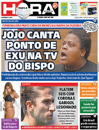 Capa do jornal Meia Hora 21/09/2020