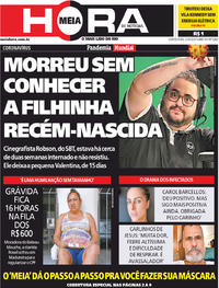 Capa do jornal Meia Hora 23/04/2020