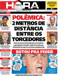 Capa do jornal Meia Hora 23/05/2020