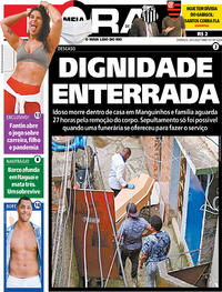 Capa do jornal Meia Hora 24/05/2020