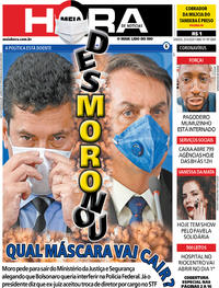 Capa do jornal Meia Hora 25/04/2020