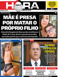 Capa do jornal Meia Hora 27/05/2020
