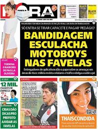 Capa do jornal Meia Hora 27/11/2020
