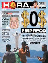 Capa do jornal Meia Hora 28/03/2020