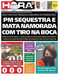 Capa do jornal Meia Hora 28/11/2020