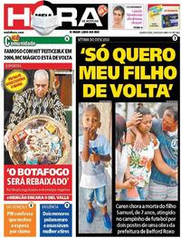 Capa do jornal Meia Hora 30/09/2020