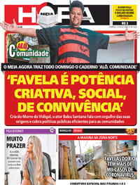 Capa do jornal Meia Hora 31/05/2020