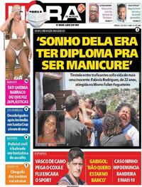 Capa do jornal Meia Hora 16/01/2021