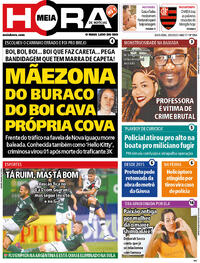 Capa do jornal Meia Hora 20/05/2022