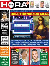 Capa do jornal Meia Hora 26/05/2022