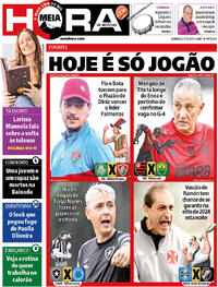 Capa do jornal Meia Hora 03/12/2023