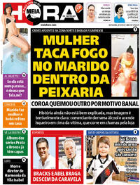 Capa do jornal Meia Hora 08/12/2023