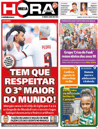 Capa do jornal Meia Hora 12/02/2023