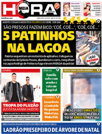 Capa do jornal Meia Hora 14/12/2023