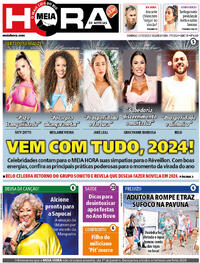 Capa do jornal Meia Hora 31/12/2023