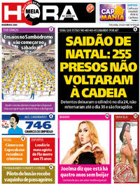 Capa do jornal Meia Hora 02/01/2024