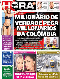 Capa do jornal Meia Hora 02/04/2024
