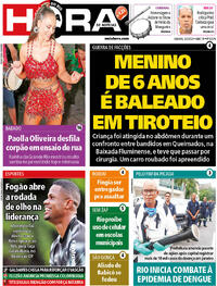 Capa do jornal Meia Hora 03/02/2024