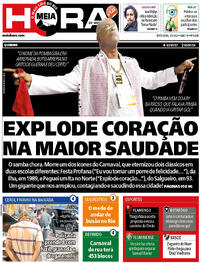 Capa do jornal Meia Hora 05/01/2024