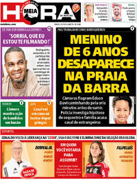 Capa do jornal Meia Hora 06/01/2024