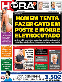 Capa do jornal Meia Hora 09/01/2024