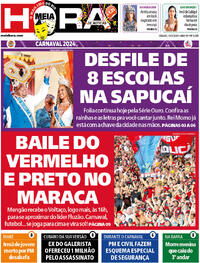Capa do jornal Meia Hora 10/02/2024