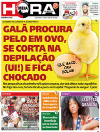 Capa do jornal Meia Hora 11/04/2024