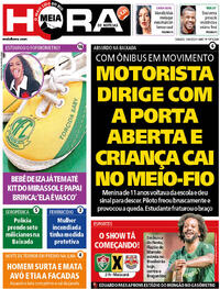 Capa do jornal Meia Hora 13/04/2024