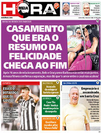 Capa do jornal Meia Hora 19/04/2024