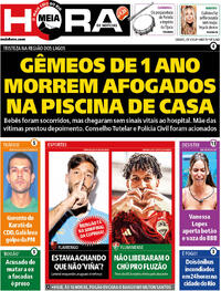 Capa do jornal Meia Hora 20/01/2024
