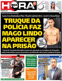 Capa do jornal Meia Hora 22/02/2024