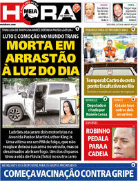Capa do jornal Meia Hora 22/03/2024