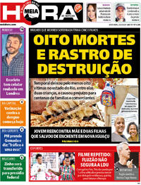 Capa do jornal Meia Hora 23/02/2024