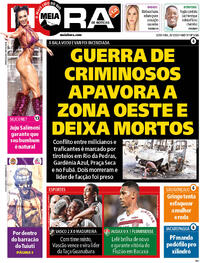 Capa do jornal Meia Hora 26/01/2024