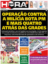 Capa do jornal Meia Hora 26/04/2024