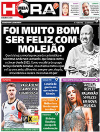 Capa do jornal Meia Hora 27/04/2024