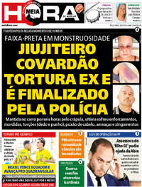 Capa do jornal Meia Hora 30/01/2024