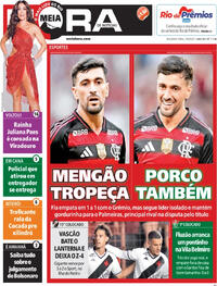 Capa do jornal Meia Hora 01/09/2025