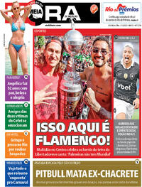 Capa do jornal Meia Hora 01/12/2025