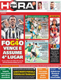 Capa do jornal Meia Hora 02/10/2025